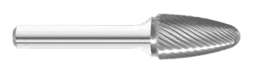 Durable A-Typ Carbide Rotary Burr Bohrer Double Cut Silber Zylinder 6x12mm 