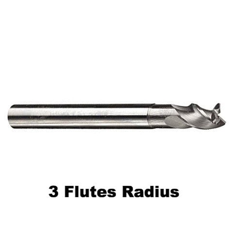 AL 3 Flöten Radius Schaftfräser 1
