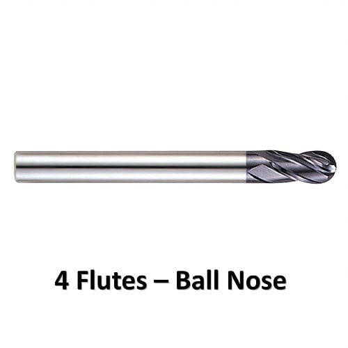 Fresas MP 4 Flutes Ball Nose End 1