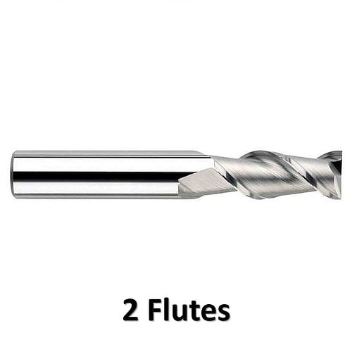 AL Solid Carbide End mills 2 Flutes 1