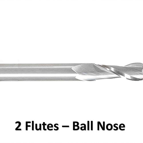 AL 2 Flutes Ball Nose End mills 1
