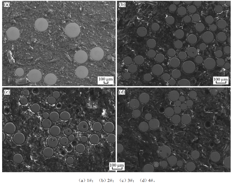 The cross-sectional images of spherical cast tungsten carbide powder